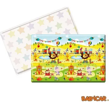 Hračka pro kojence LALALU oboustranná hrací podložka PREMIUM L Happy Birthday