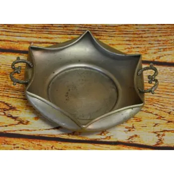 Popelník Starožitný cínový popelník