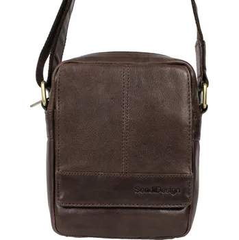 Sendi Design Pánská kožená taška přes rameno NERO hnědá