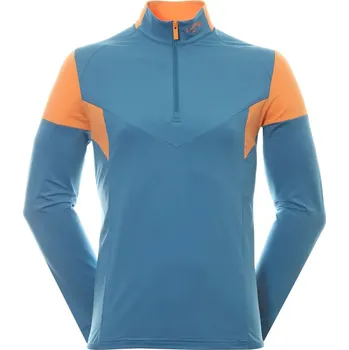 Pánská mikina Callaway mikina Colour Block - petrolejová: Pánské S