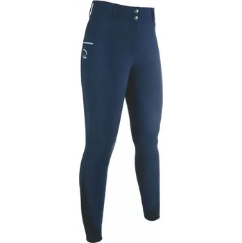 Jezdecké kalhoty HKM Rajtky Comfort FLO HKM, s gripem, dámské, deep blue 36