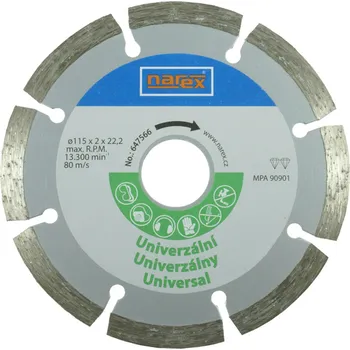 Řezný kotouč NAREX Dia 115 Universal - Diamantový řezný kotouč - universal sintrovaný