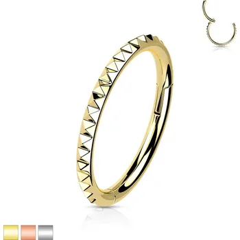 Piercing Titanový segment s otevíráním