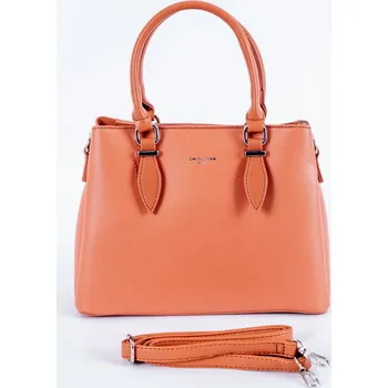 Malá/střední tříoddílová kabelka do ruky David Jones CM6659 oranžová | KabelkyproVas.cz