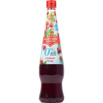 Limonáda BEZ CUKRU sirup MAUTNER 700 ml MALINOVÝ (nápojový koncentrát / sirup / bez přidaného cukru / nízký obsah kalorií)