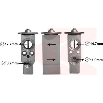 Ventil klimatizace Expanzní ventil, klimatizace VAN WEZEL 58001366