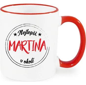 Hrnek - Nejlepší Martina v okolí Barva: Červená