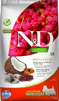 Krmivo pro psa N&D Grain Free Quinoa Adult Mini Dog Skin & Coat Herring/Coconut 2,5 kg