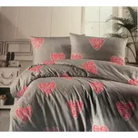 Aaryans bavlněné povlečení DeLuxe Srdce červené 140x200/70x90cm