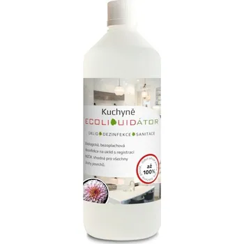 Univerzální čisticí prostředek ECOLIQUIDÁTOR kuchyně, čisticí a dezinfekční prostředek, 1 l Vůně: Pink Blossom