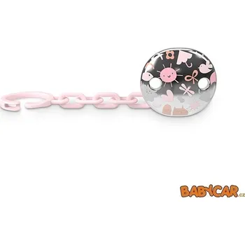 klip na dudlíky SUAVINÉX klip na dudlík ŠPERK MEMORY Růžová