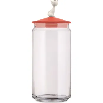 A di Alessi, Dóza na krmivo pro kočky MioJar červená - Formadore