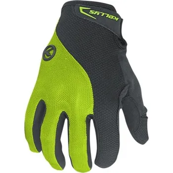 Cyklistické rukavice Rukavice Flow, dlhoprsté, lime - M / Zelená