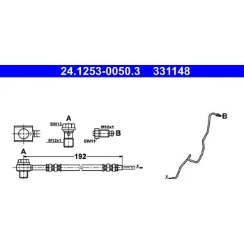 Brzdová hadice Brzdová hadice ATE 24.1253-0050.3