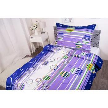 Povlečení Aaryans bavlněné povlečení Marta modré 140x200/70x90cm