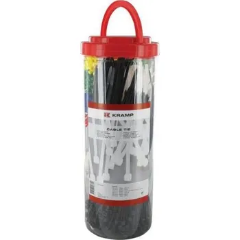 Sortiment kabelových stahovacích pásků, 1000 ks