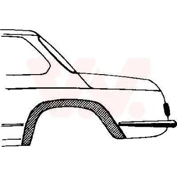 Příslušenství karosérie Boční stěna VAN WEZEL 0602.45