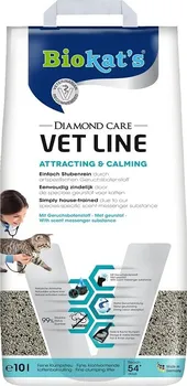 Podestýlka pro kočku Biokat's Diamond Care Vet Line Attracting & Calming 10 l