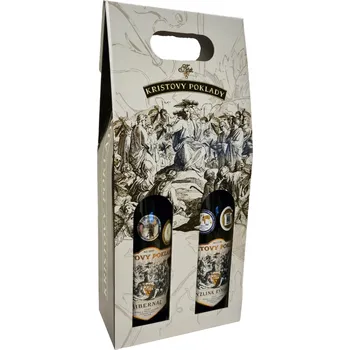 Dárková krabička Vinařství Krist, Dárková krabička na 2 vína Kristovy Poklady