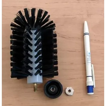 Sklenice Mycí kartáč na sklenice 14cm závit+matka