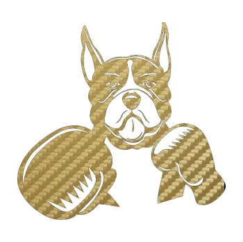 Polep vozidla SAMOLEPKA Pes 183 levá boxer (59 - 3D karbon zlatý) NA AUTO, NÁLEPKA, FÓLIE, POLEP, TUNING, VLASTNÍ TEXT, TISK, AUTOSAMOLEPKY.cz, POLEPY, OBRÁZEK, LOGO, SAMOLEPKY