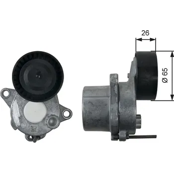 Napínák, žebrovaný klínový řemen GATES T39196