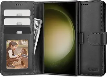 Pouzdro na mobilní telefon Tech Protect Wallet pro Samsung Galaxy S23 Ultra černé