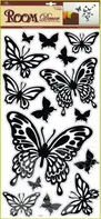 Anděl Přerov 1083 samolepky na zeď motýli černí 60 x 32 cm