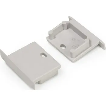 LED lišta Koncovka WIRELI LINEA-IN20 šedá s otvorem, pár