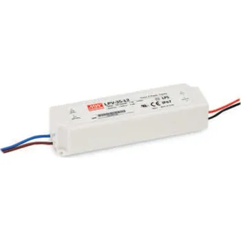 Napájecí zdroj pro osvětlení Zdroj napětí 12V 35W 3A IP67 Mean Well LPV-35-12