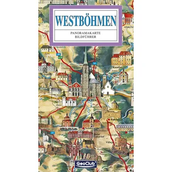 Západní Čechy / panoramatická mapa německy