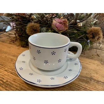 Prvorepublikový porcelánový šálek s podšálkem 250ml