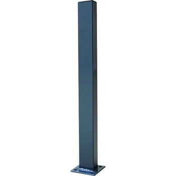 Příslušenství pro plot Galaxia sloupek s patkou 200 cm, ZN+PVC RAL7016, antracit