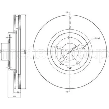Brzdový kotouč Brzdový kotouč CIFAM (800-1455C)