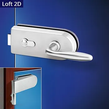 Dveřní kování ACT SERVIS ACT - Cina Loft OV 2D Provedení: PZ (vložkový zámek), Povrch: IN - nerez