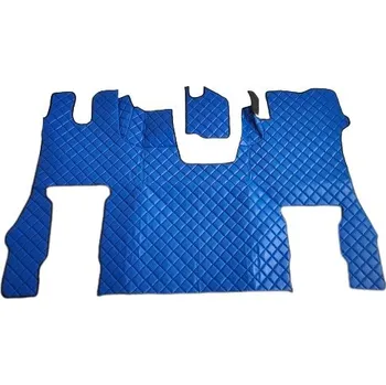 autokoberec Koberce kožené pro SCANIA S 2017, neodpruž. spolujezdec, AUTOMAT, modrá barva