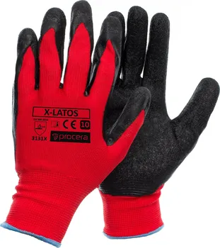 Pracovní rukavice Procera X-Latos červené/černé 9