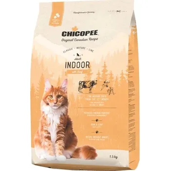 Krmivo pro kočku Chicopee Cat Adult Indoor Beef 1,5kg