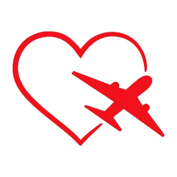 Polep vozidla SAMOLEPKA Láska k létání 001 pravá (10 - červená) NA AUTO, NÁLEPKA, FÓLIE, POLEP, TUNING, VLASTNÍ TEXT, TISK, AUTOSAMOLEPKY.cz, POLEPY, OBRÁZEK, LOGO, SAMOLEPKY