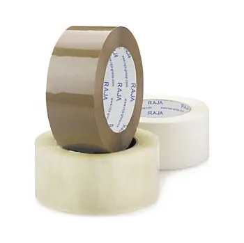 Lepicí páska Tichá lepicí PP páska 48mm, návin 66m, standardní, hnědá, tloušťka 46µm | RAJA - Balení po 36 ks