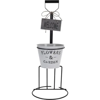 Květináč Kovový stojan na květiny Vidle, 52 cm (122702 041 138000010 květ.stojan vidle)