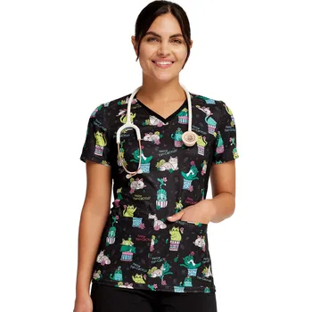 Dámská halenka Dámská pracovní halena Cherokee s potiskem kočiček CK636 FFNC Velikost: S