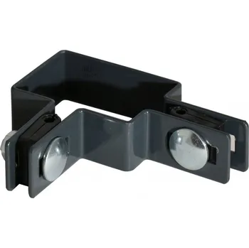 Galaxia příchytka rohová, pro sloupek 60x40 mm, ZN+PVC RAL7016, antracit