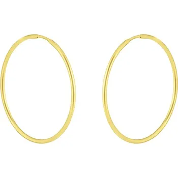 Náušnice Cutie Jewellery Zlaté náušnice Kruhy Ø 30 mm - hladké, kulatý profil – zlatý šperk ryzosti 585/1000 v Dárkovém balení s Certifikátem GLEYN-30-35191