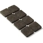 Walteco Filcové podložky 30x30mm, samolepicí, hnědé, 32 ks