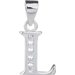 Bealio BEALIO Stříbrný přívěsek PÍSMENO L se zirkony 03-02892-0366