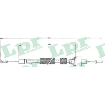 Spojkové lanko Tazne lanko, ovladani spojky, , 6153882, 6153883, 85GB7K553BA, LPR, C0087C