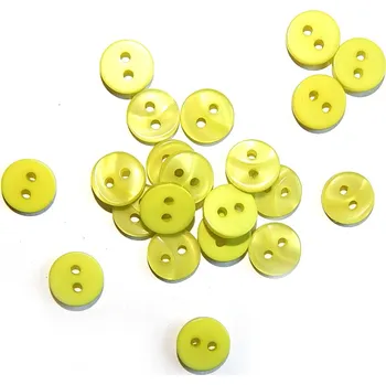 Knoflík GU297, Plastový knoflík, zelená kiwi, 12 mm / 1 kus