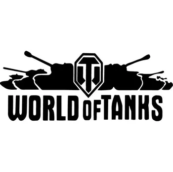 samolepka Samolepka (na auto, notebook) World of Tanks - černá (2)