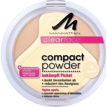 Pudr Manhattan Clearface kompaktní pudr 9 g 76 Sand